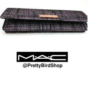 MAC clutch glitter pink makeup cosmetic brush case bag NEW